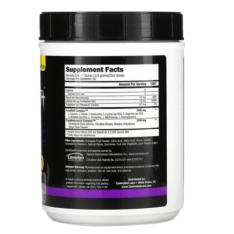 Controlled Labs, Purple Wraath, limonada morada, 2,44 lbs (1108 g)
