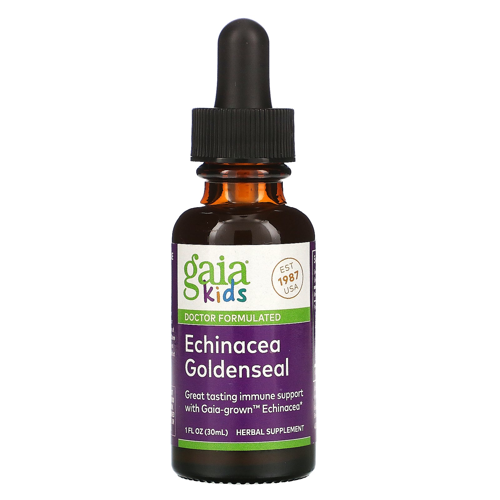 Gaia Herbs, Kids, Echinacea Goldenseal, 1 fl oz (30 ml)