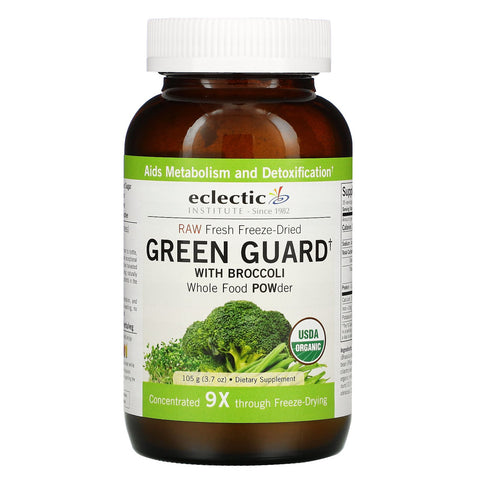 Eclectic Institute, Raw Fresh Freeze-Dried, Green Guard with Broccoli, Whole Food POWder, 3.7 oz (105 g)