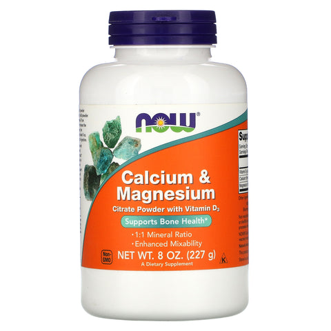 Now Foods, Calcium & Magnesium, 8 oz (227 g)