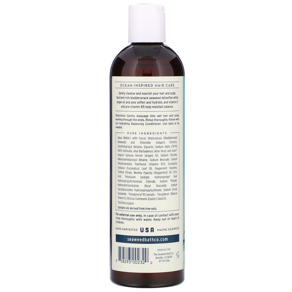 The Seaweed Bath Co., Hydrating Balancing Shampoo, Eucalyptus &amp; Peppermint, 12 fl oz (354 ml)