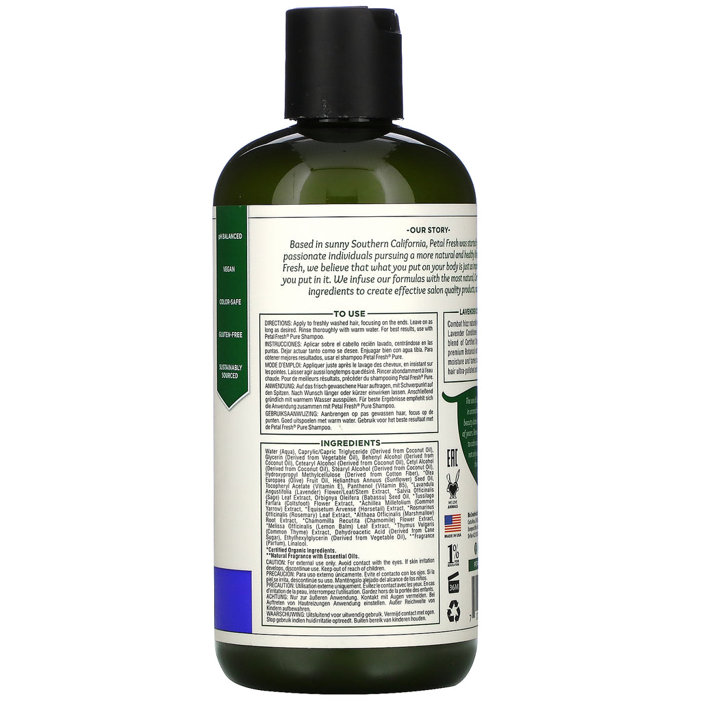 Petal Fresh, Acondicionador antiencrespamiento, lavanda, 475 ml (16 oz. líq.)
