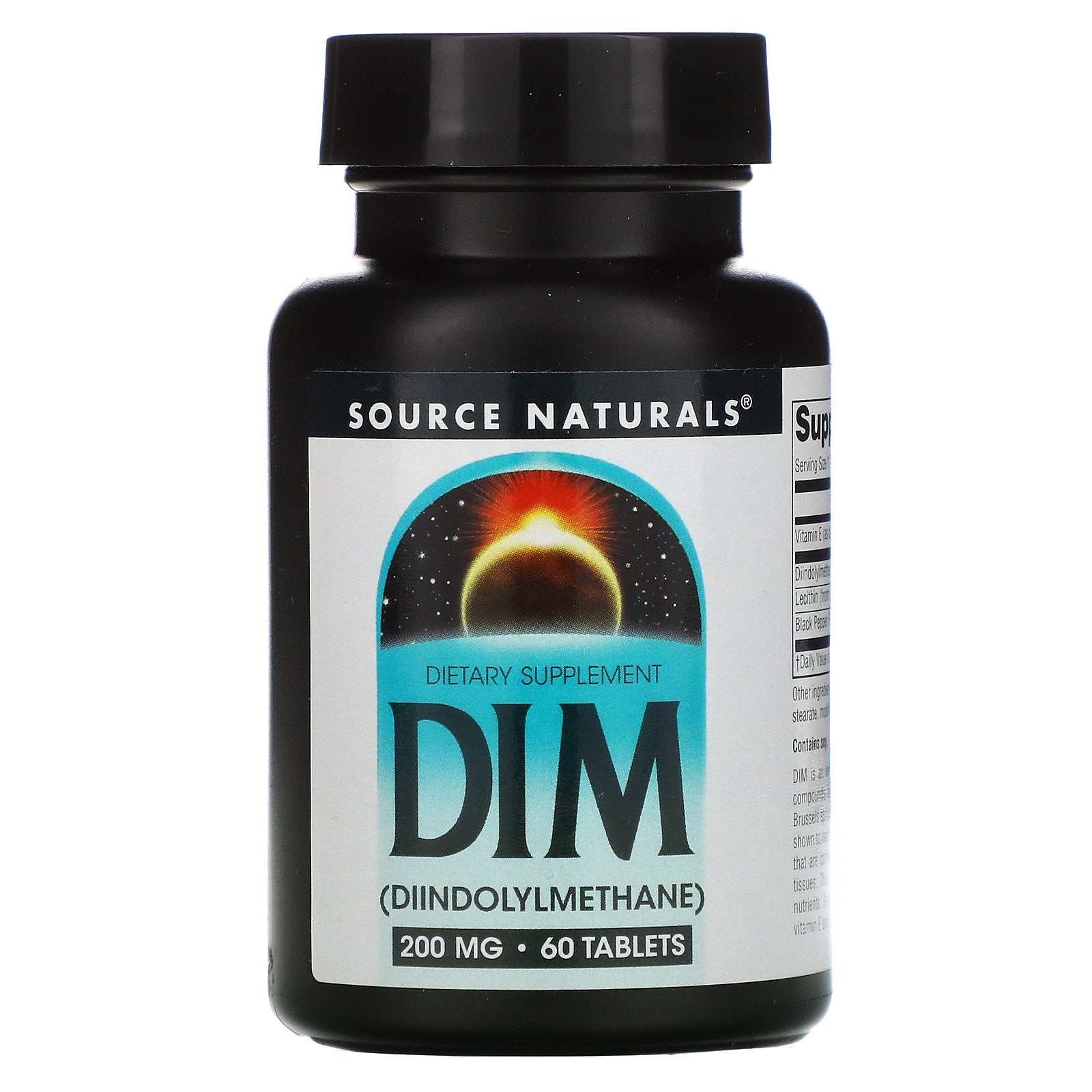 Source Naturals, DIM, 200 mg, 60 Tablets