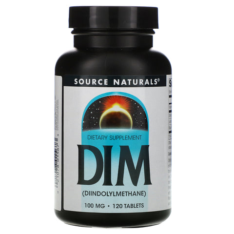 Source Naturals, DIM (Diindolylmethane), 100 mg, 120 Tablets