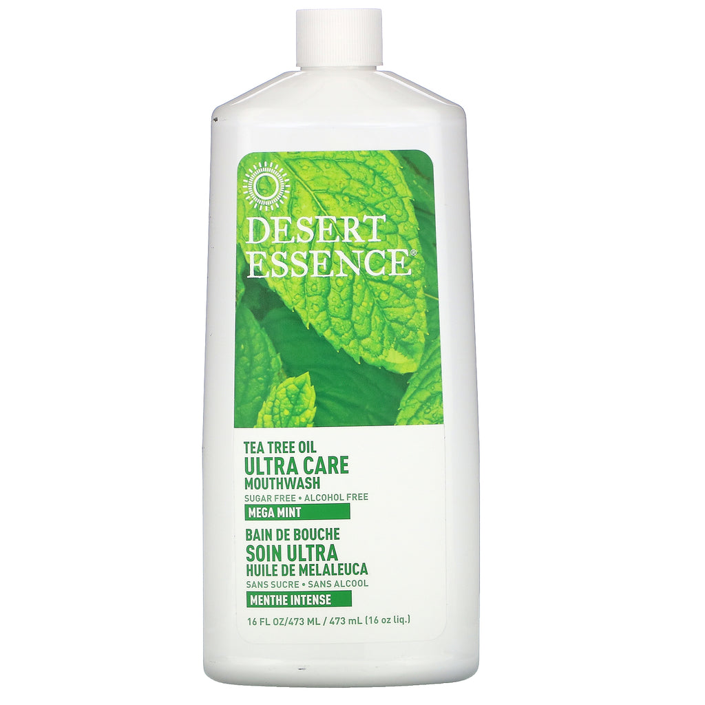 Desert Essence, Ultra Care Mouthwash, Mega Mint, 16 fl oz (473 ml)