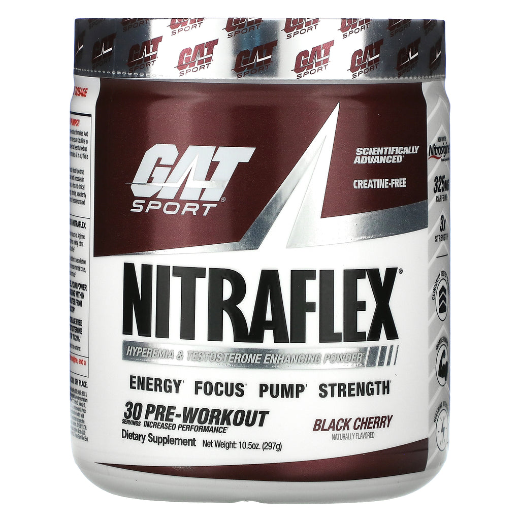 GAT, Sport, NITRAFLEX, Black Cherry, 10.5 oz (297 g)