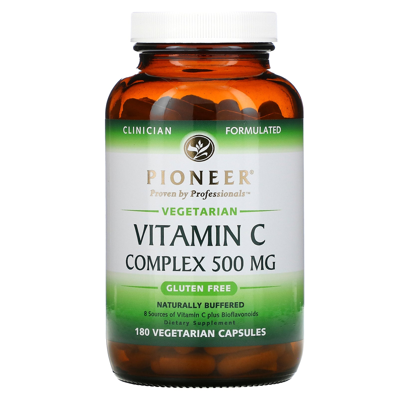 Pioneer Nutritional Formulas, Vitamin C Complex, 500 mg, 180 Vegetarian Capsules