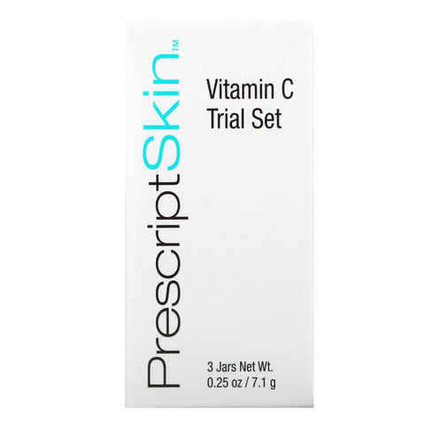 PrescriptSkin, C-vitamin prøvesæt, 3 krukker, 0,25 oz (7,1 g) hver