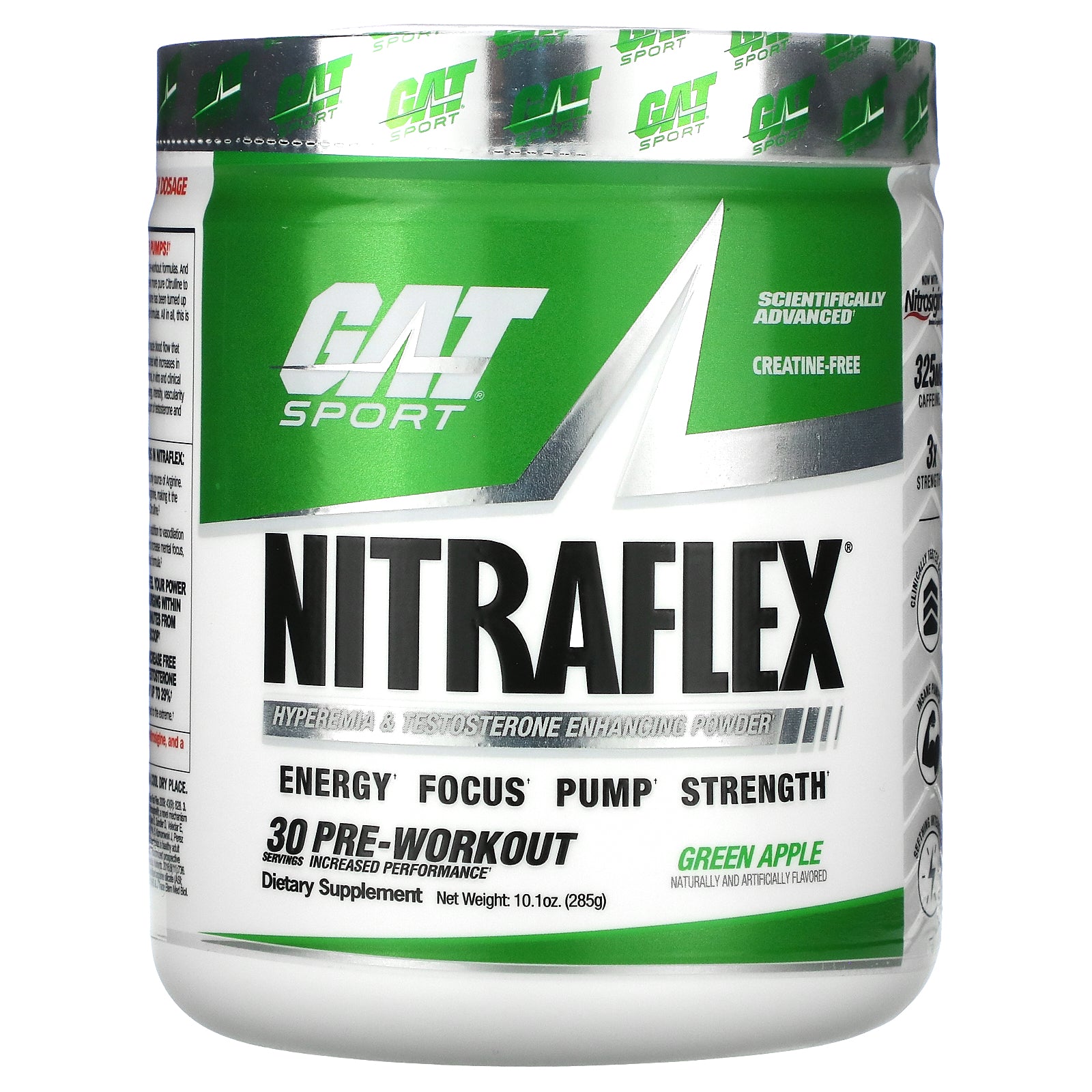 GAT, Sport, NITRAFLEX, Green Apple, 10.1 oz (285 g)