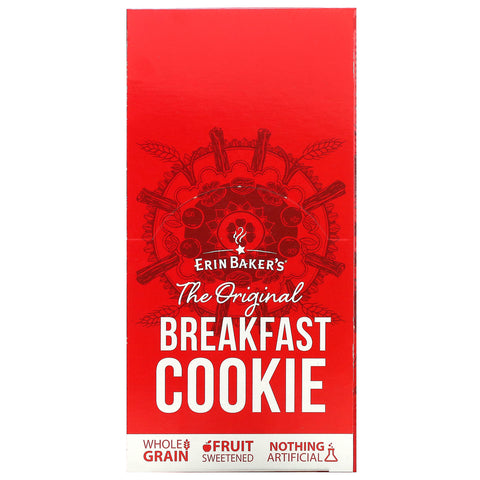 Erin Baker's, The Original Breakfast Cookie, Double Chocolate, 12 Cookies, 3 oz (85 g) Each