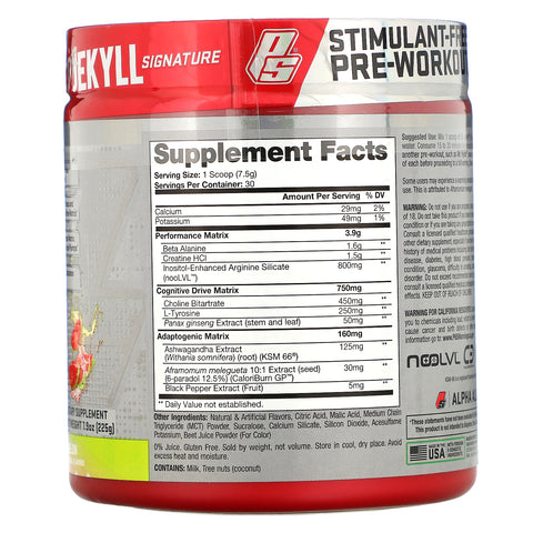 ProSupps, Dr. Jekyll Signature, Stimulant-Free Pre-Workout, What-O-Melon, 7.9 oz (225 g)