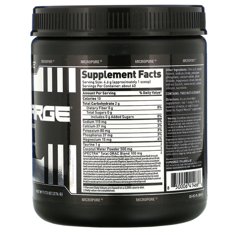 Kaged Muscle, Hydra-Charge, Premium Electrolyte Pulver, Pink Lemonade, 9,73 oz (276 g)