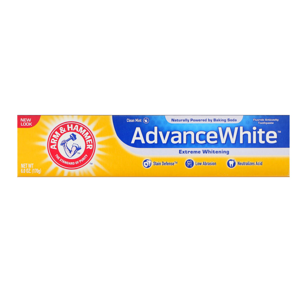 Arm &amp; Hammer, AdvanceWhite, Extreme Whitening Tandpasta, Fresh Mint, 6,0 oz (170 g)