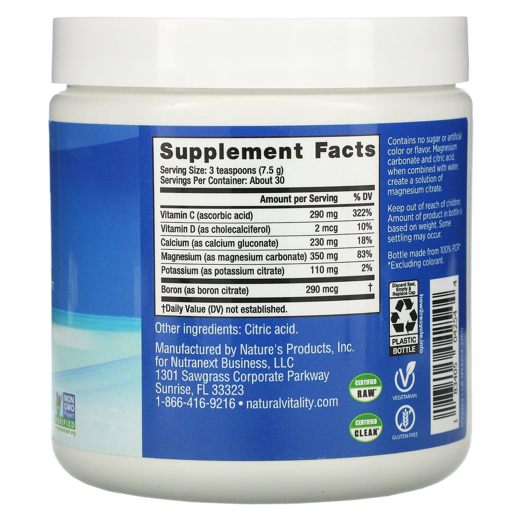 Naturlig vitalitet, Ro, Anti-Stress Drink Mix Plus Calcium, Original (Usmagsfri), 8 oz (226 g)
