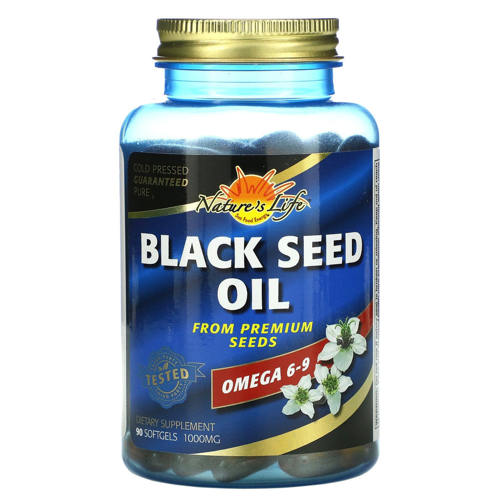 Nature's Life, Black Seed Oil, 1000 mg, 90 Softgels