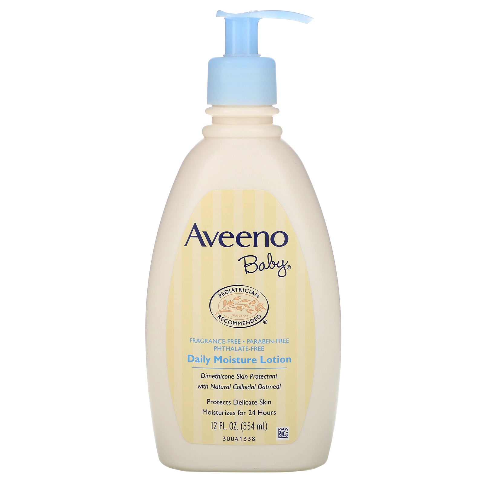 Aveeno, Baby, Daily Moisture Lotion, Fragrance Free, 12 fl oz (354 ml)