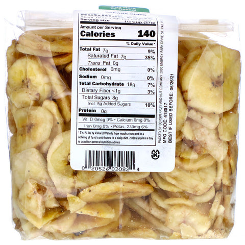 Bergin Fruit and Nut Company, chips de plátano, 9 oz (255 g)