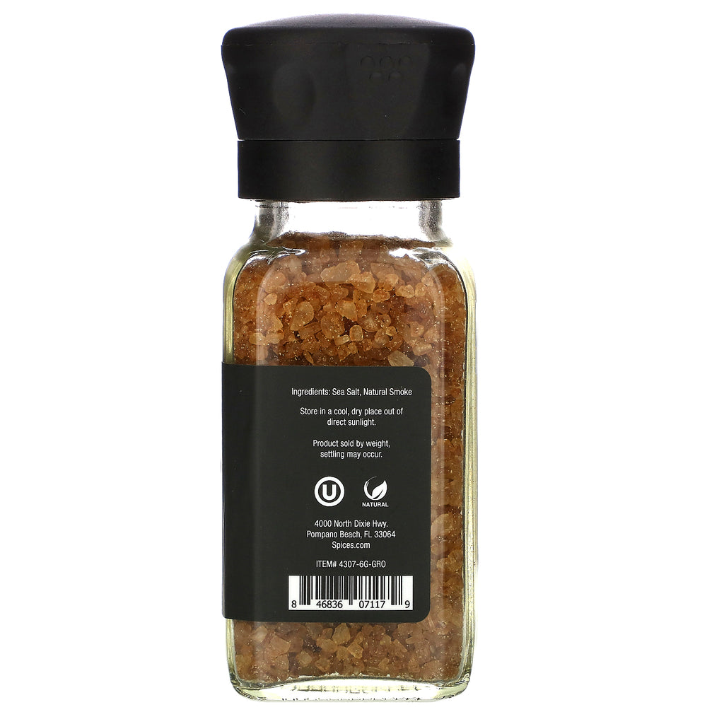 The Spice Lab, Hickory røget havsalt, groft korn, 6,5 oz (2,8 g)