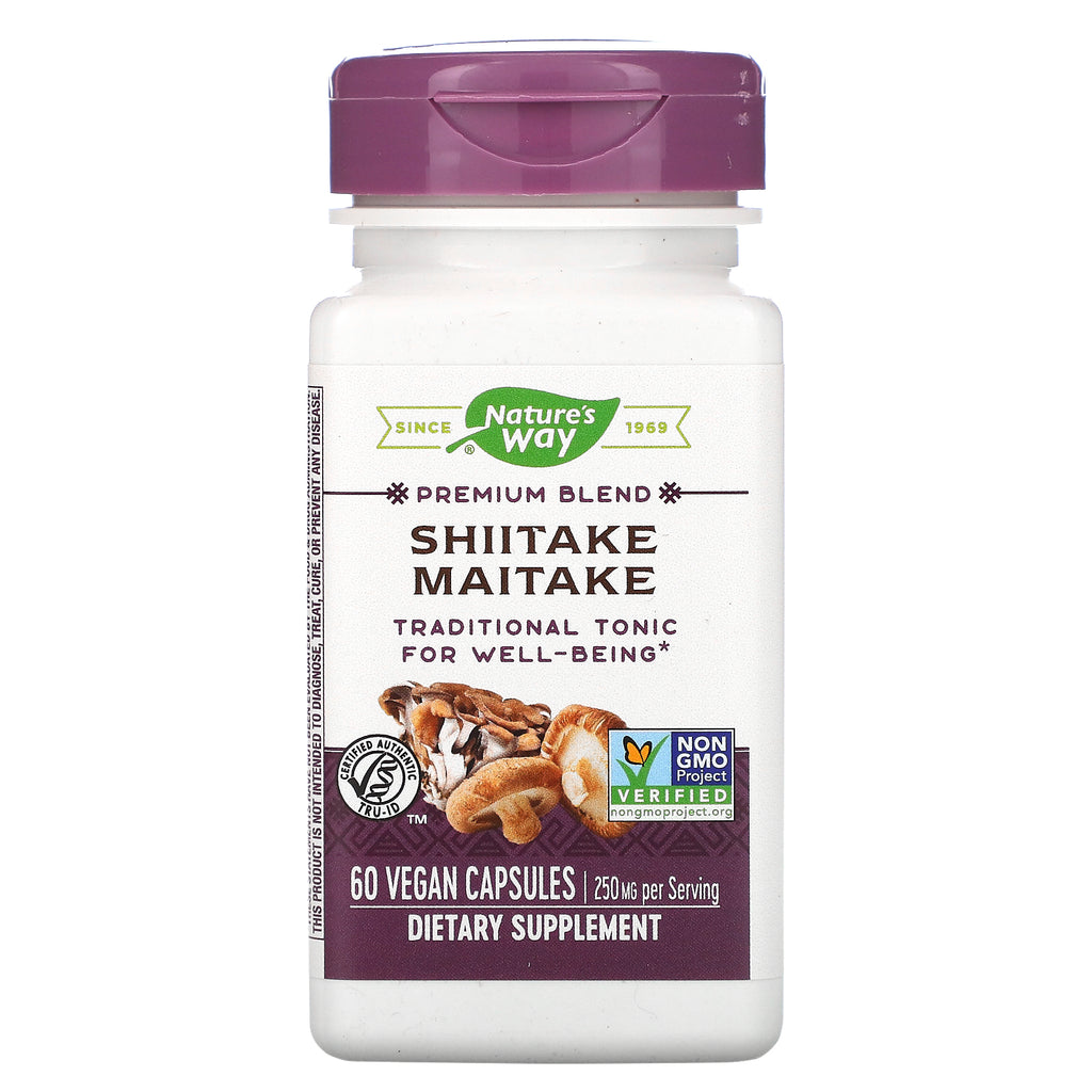 Nature's Way, Shiitake Maitake, 250 mg, 60 Vegetarian Capsules