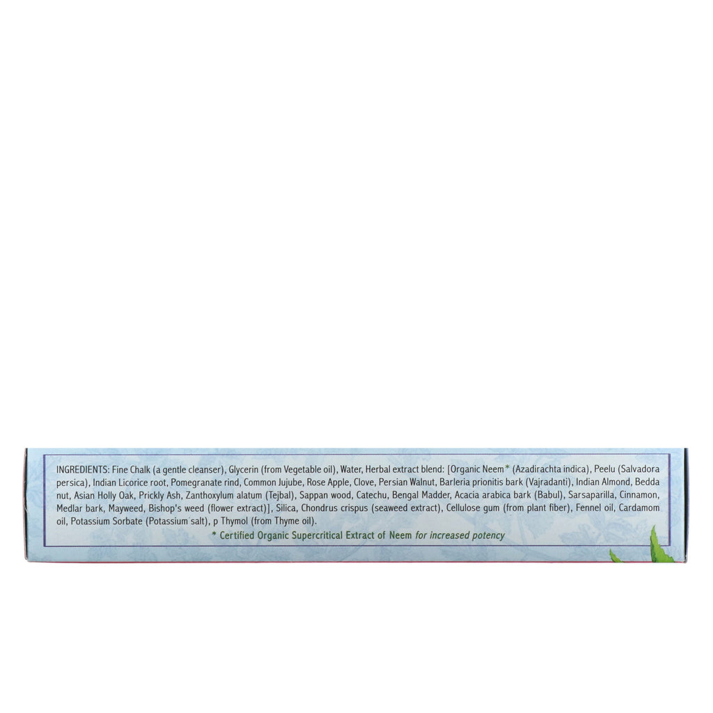 Auromere, ayurvedisk urtetandpasta, skumfri, kardemomme-fennikelsmag, 4,16 oz (117 g)