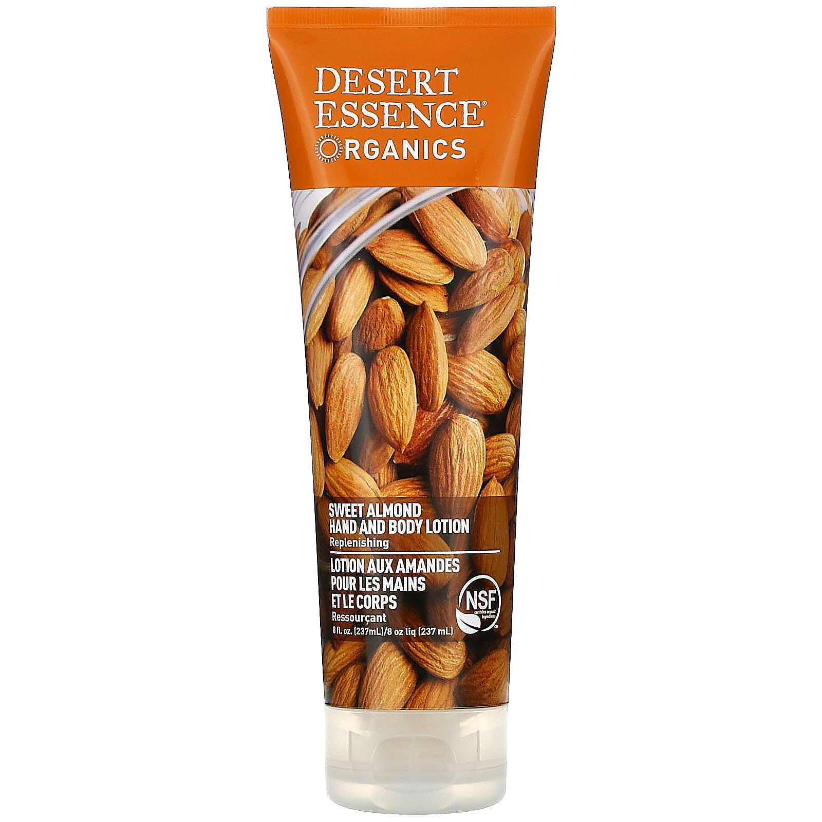 Desert Essence, Organics, Hand and Body Lotion, Sweet Almond, 8 fl oz (237 ml)