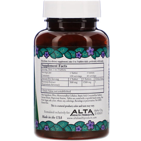 Alta Health, Sílice herbaria con bioflavonoides, 120 tabletas