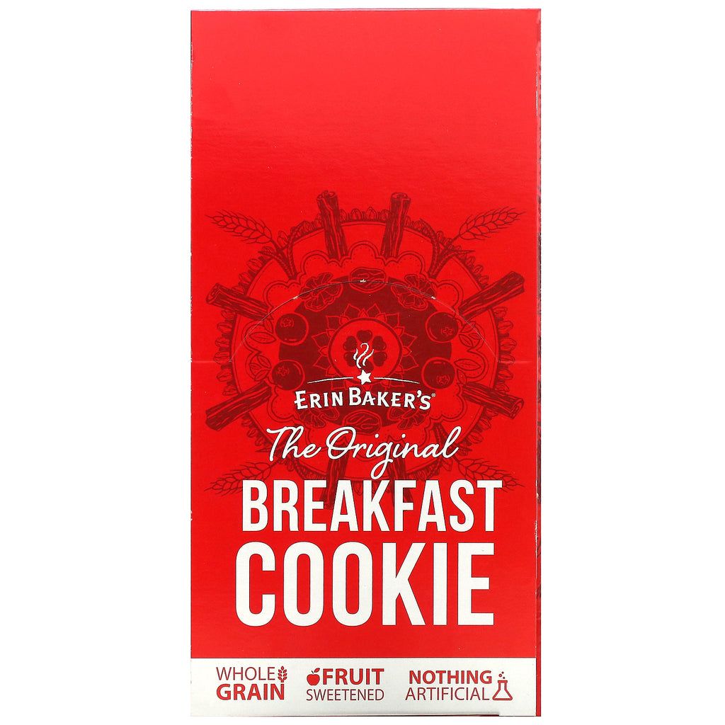 Erin Baker's, The Original Breakfast Cookie, manzana con caramelo, 12 galletas, 3 oz (85 g) cada una