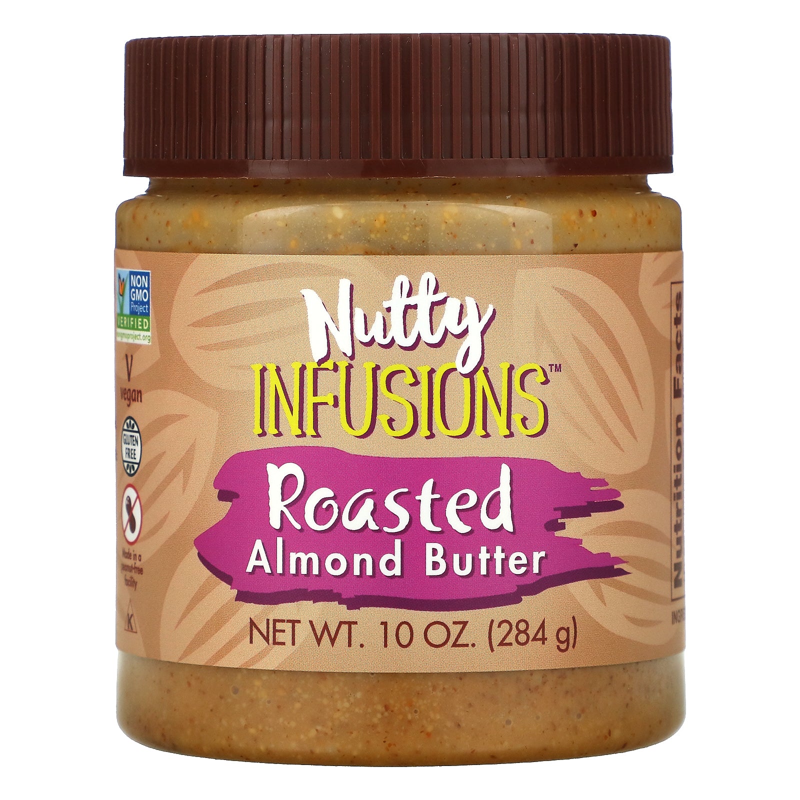 Now Foods, Nutty Infusions, Roasted Almond Butter, 10 oz (284 g)