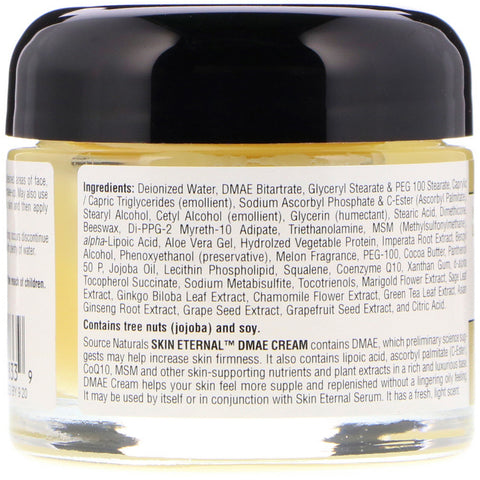 Source Naturals, Skin Eternal DMAE Cream, 2 oz (56,7 g)