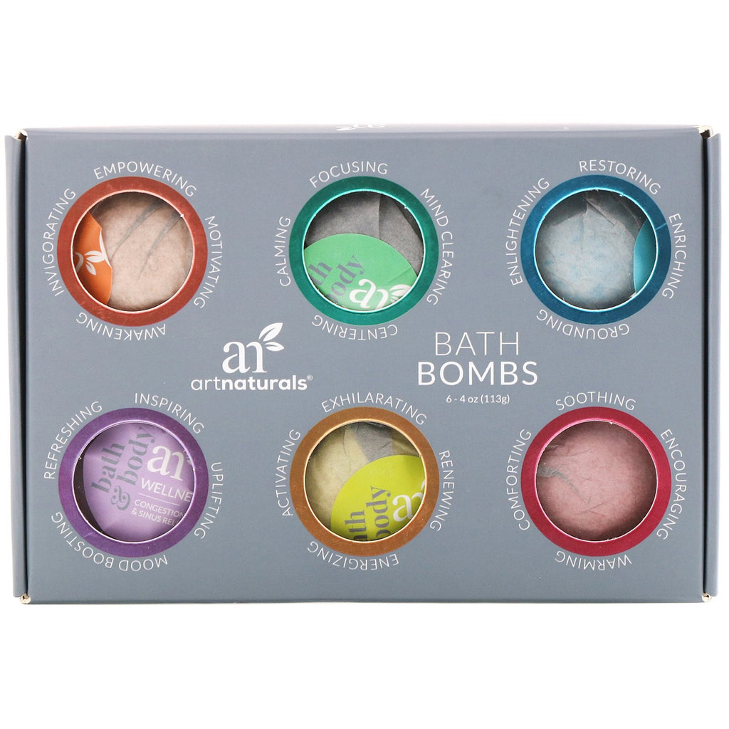 Artnaturals, Bombas de baño, 6 bombas, 4 oz (113 g) cada una