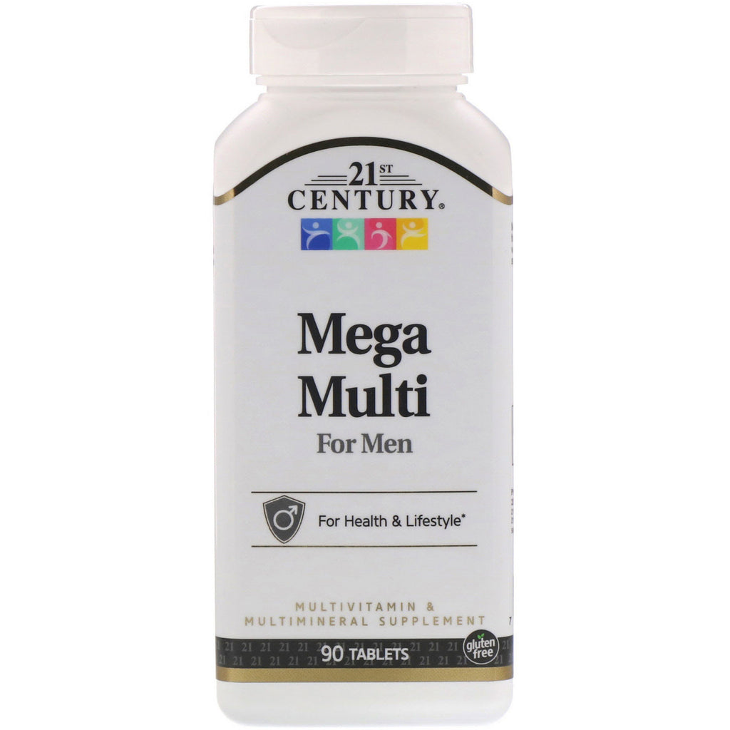 21st Century, Mega Multi for Men, Multivitamin & Multimineral, 90 Tablets