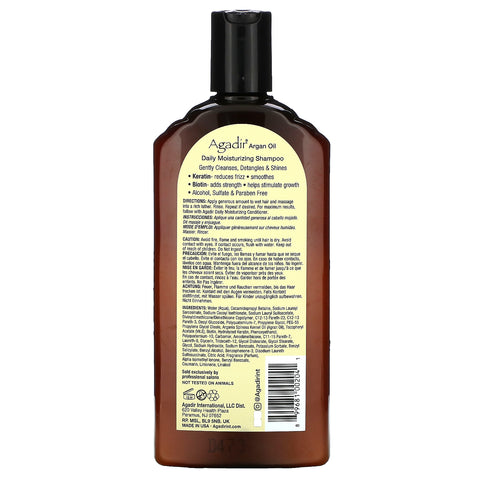 Agadir, Argan Oil, Daily Moisturizing Shampoo, 12,4 fl oz (366 ml)