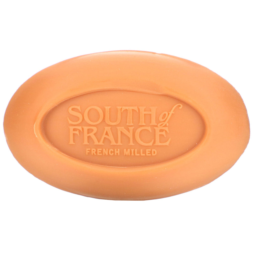 Sur de Francia, barra de jabón molida francesa con manteca de karité, albaricoques glaseados, 6 oz (170 g)