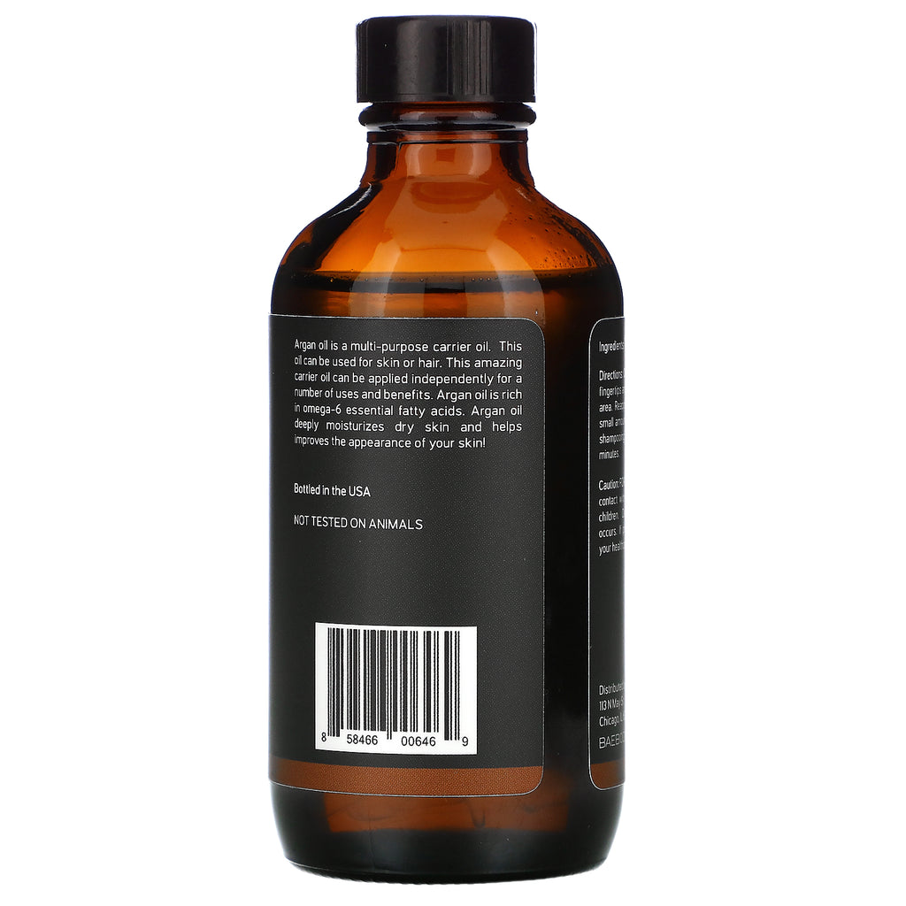 Baebody, Aceite de argán, 4 fl oz (118 ml)