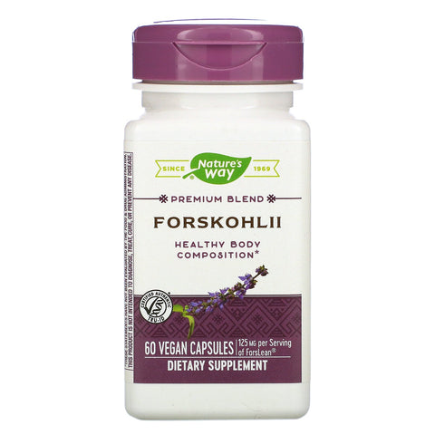 Nature's Way, Forskohlii, 125 mg, 60 Vegan Capsules