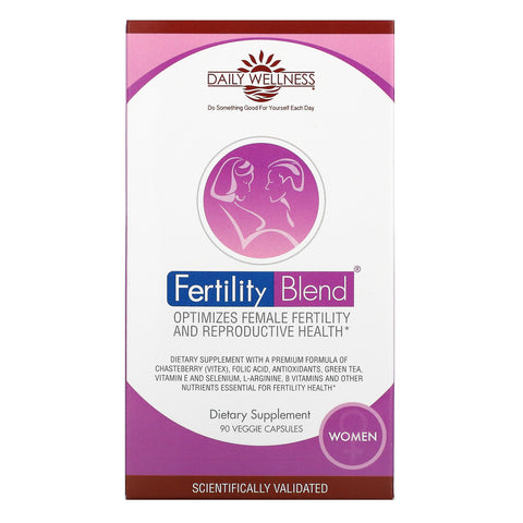 Daily Wellness Company, Fertility Blend for Women, 90 Veggie Capsules