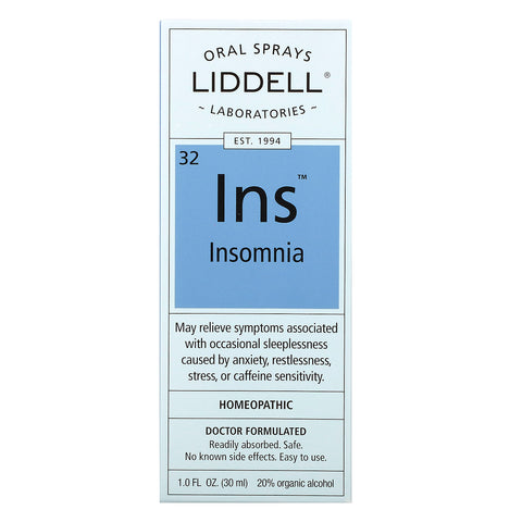 Liddell, Ins, Insomnio, aerosol oral, 1 fl oz (30 ml)