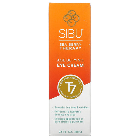 Sibu Beauty, Sea Berry Therapy, Crema para ojos antienvejecimiento, Aceite de espino amarillo, T7, 0,5 fl oz (15 ml)