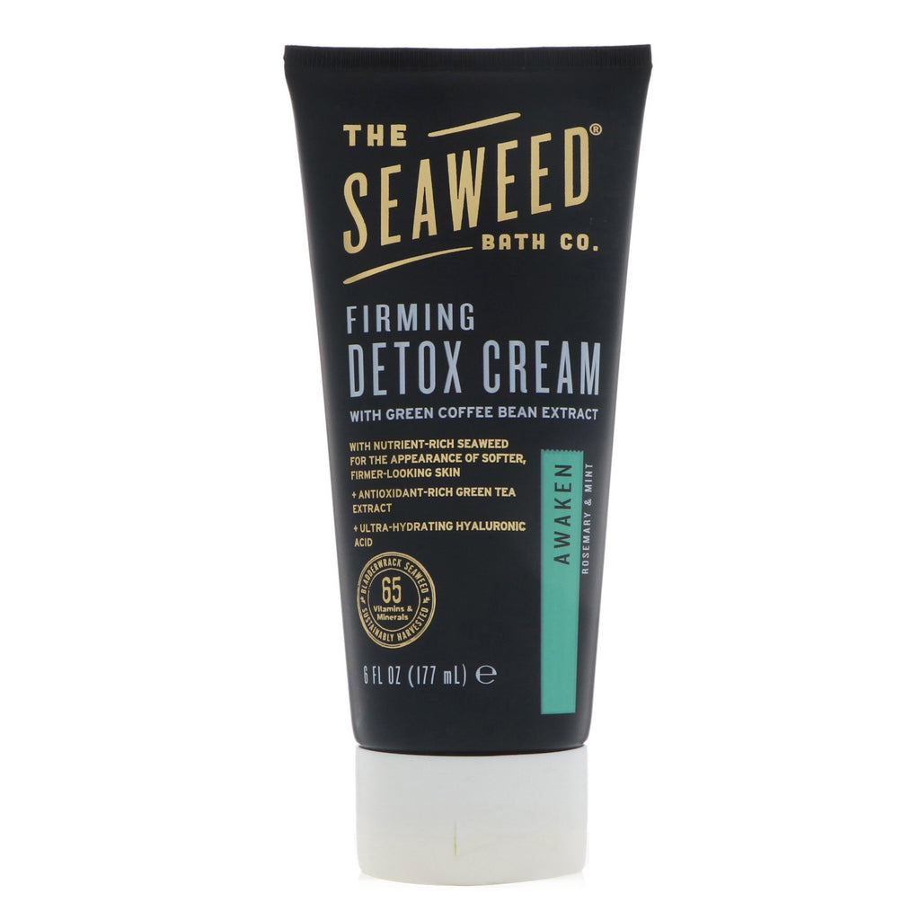 The Seaweed Bath Co., Awaken Firming Detox Cream, Rosemary & Mint, 6 fl oz (177 ml)