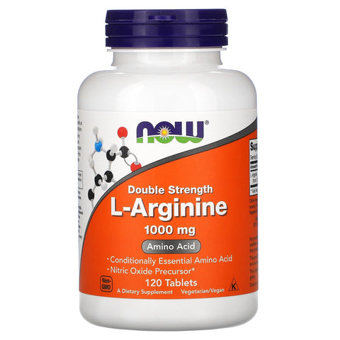 Now Foods, L-Arginine, Double Strength, 1,000 mg, 120 Tablets