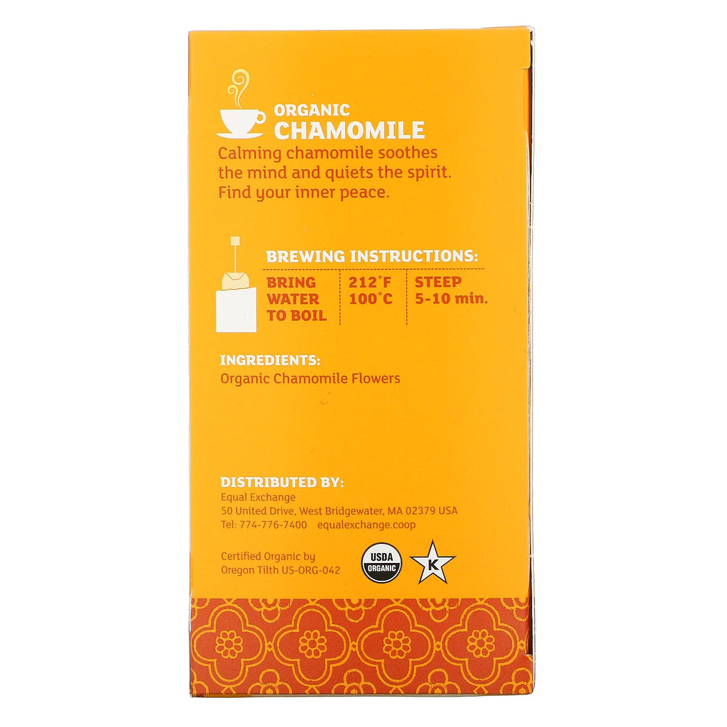Equal Exchange,  Chamomile Herbal Tea, Caffeine Free, 20 Tea Bags, 0.85 oz (24 g)