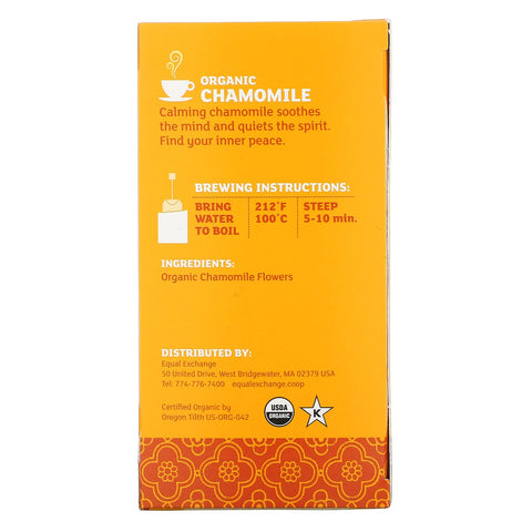 Equal Exchange,  Chamomile Herbal Tea, Caffeine Free, 20 Tea Bags, 0.85 oz (24 g)
