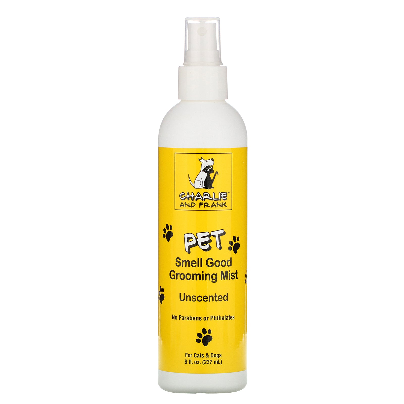 Charlie & Frank, Pet Smell Good Grooming Mist, Unscented,  8 fl oz (237 ml)