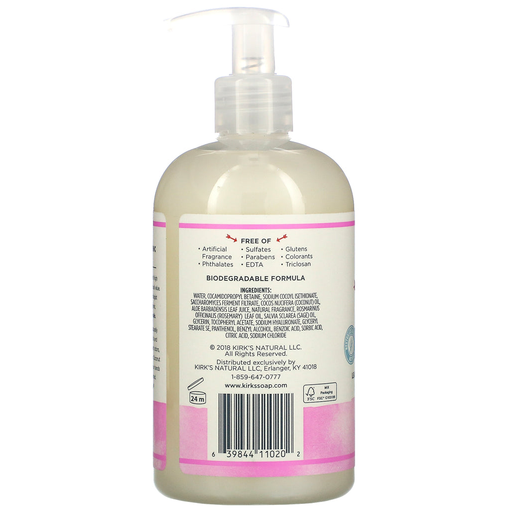 Kirk's, Odor Neutralizing Hand Wash, Rosemary & Sage, 12 fl oz (355 ml)