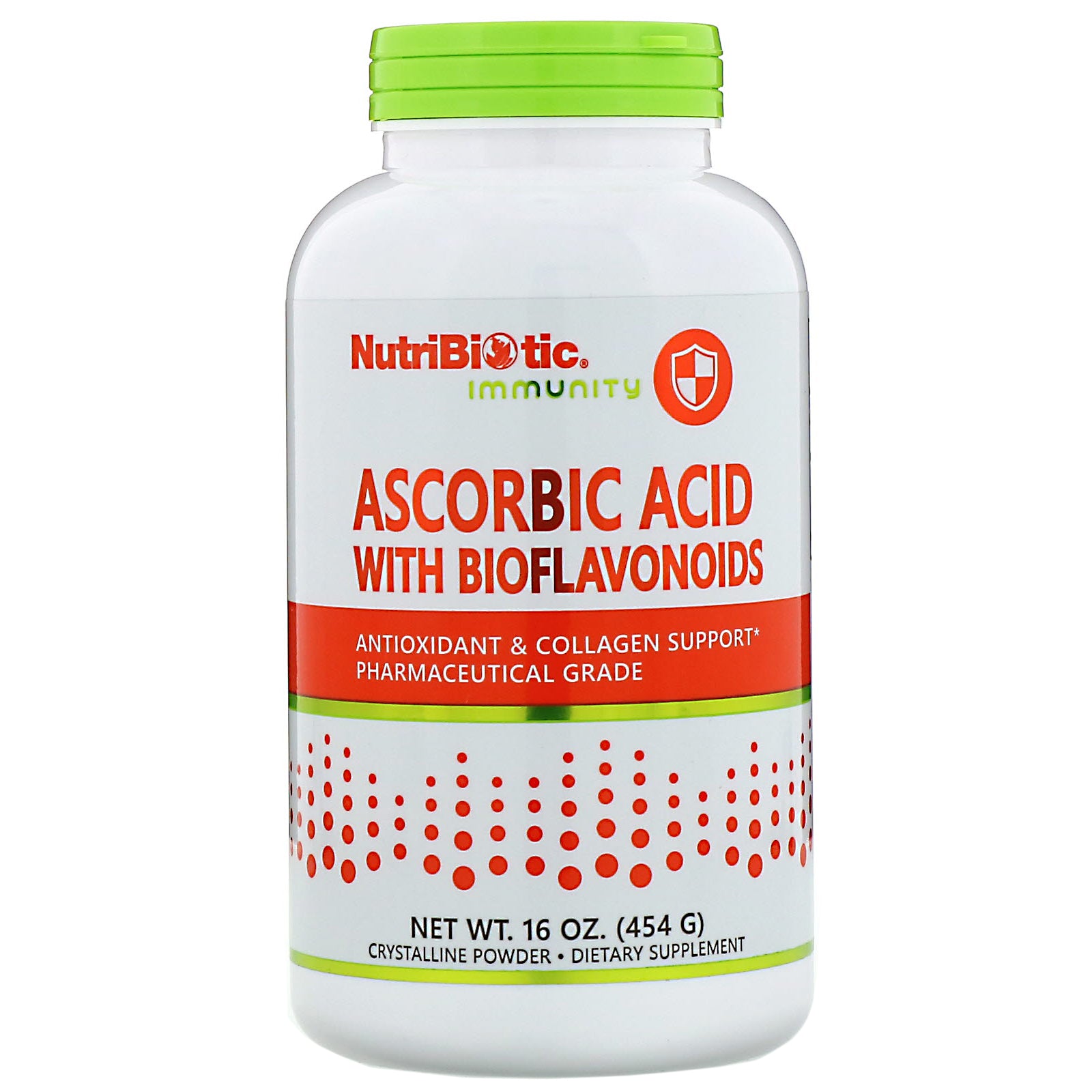 NutriBiotic, Immunity, Ascorbic Acid with Bioflavonoids, Crystalline Powder, 16 oz (454 g)