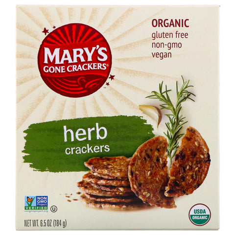 Mary's Gone Crackers, Herb Crackers, 6.5 oz (184 g)