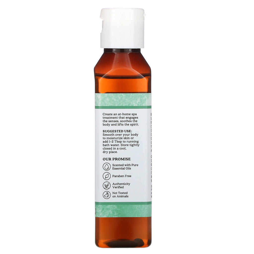 Aura Cacia, Aceite corporal de aromaterapia, Eucalipto limpiador, 4 fl oz (118 ml)