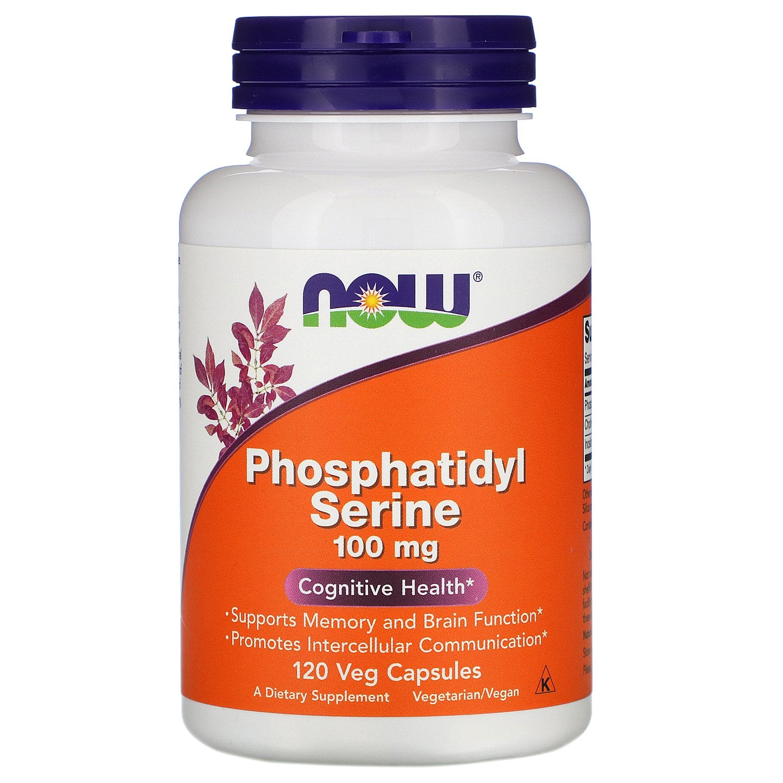 Now Foods, Phosphatidyl Serine, 100 mg, 120 Veg Capsules