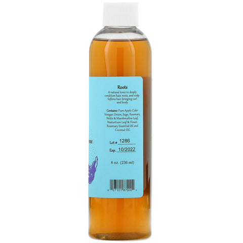WiseWays Herbals, rødder, æblecidereddike hårskyl, til alt hår, 8 oz (236 ml)