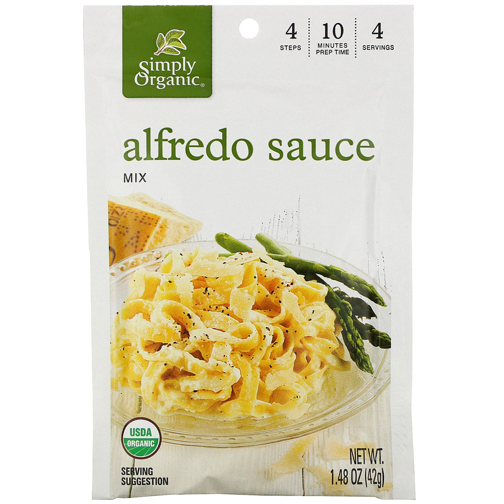 Simpelthen, Alfredo Sauce Mix, 12 pakker, 1,48 oz (42 g) hver